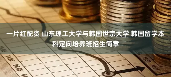 一片红配资 山东理工大学与韩国世宗大学 韩国留学本科定向培养班招生简章